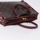 LOUIS VUITTON Monogram PopincourtPM Hand Bag 2way Wine Red M43462 LV Auth 194190-6