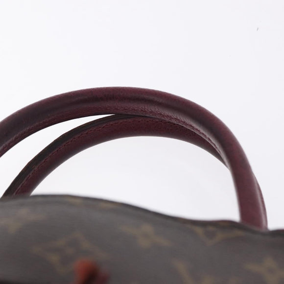 LOUIS VUITTON Monogram PopincourtPM Hand Bag 2way Wine Red M43462 LV Auth 194190