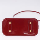 LOUIS VUITTON Monogram Vernis Alma BB Red Rose Andian M91771 LV Auth 194191-6