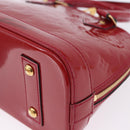 LOUIS VUITTON Monogram Vernis Alma BB Red Rose Andian M91771 LV Auth 194191-18