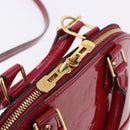 LOUIS VUITTON Monogram Vernis Alma BB Red Rose Andian M91771 LV Auth 194191-19