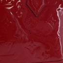 LOUIS VUITTON Monogram Vernis Alma BB Red Rose Andian M91771 LV Auth 194191-2