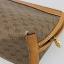 GUCCI Micro GG Pouch PVC Leather Beige Gold Tone 039 89 0902 Auth 194192-15