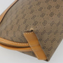 GUCCI Micro GG Pouch PVC Leather Beige Gold Tone 039 89 0902 Auth 194192-16