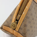 GUCCI Micro GG Pouch PVC Leather Beige Gold Tone 039 89 0902 Auth 194192-8