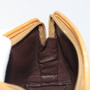 GUCCI Micro GG Pouch PVC Leather Beige Gold Tone 039 89 0902 Auth 194192-11