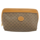 GUCCI Micro GG Pouch PVC Leather Beige Gold Tone 039 89 0902 Auth 194192-13