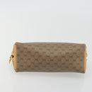 GUCCI Micro GG Pouch PVC Leather Beige Gold Tone 039 89 0902 Auth 194192-6