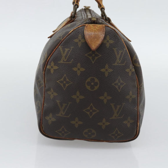 LOUIS VUITTON Monogram Speedy 25 Hand Bag M41528 LV Auth 194193