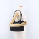 FENDI Zucca Canvas Tote Bag Black Silver Auth 194195-23