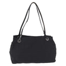 FENDI Zucca Canvas Tote Bag Black Silver Auth 194195-3