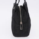 FENDI Zucca Canvas Tote Bag Black Silver Auth 194195-5
