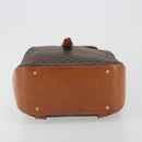 CELINE Macadam Backpack PVC Leather Brown Gold Tone Auth 194199-5