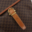 CELINE Macadam Backpack PVC Leather Brown Gold Tone Auth 194199-19
