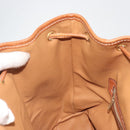 CELINE Macadam Backpack PVC Leather Brown Gold Tone Auth 194199-23