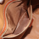 CELINE Macadam Backpack PVC Leather Brown Gold Tone Auth 194199-25