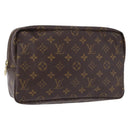LOUIS VUITTON Monogram Trousse Toilette 28 Clutch Bag M47522 LV Auth 194200-1