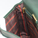 LOEWE Velazquez Shoulder Bag Leather Blue Gold Tone Auth 194205-19