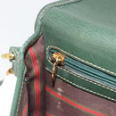 LOEWE Velazquez Shoulder Bag Leather Blue Gold Tone Auth 194205-20
