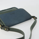 LOEWE Velazquez Shoulder Bag Leather Blue Gold Tone Auth 194205-6