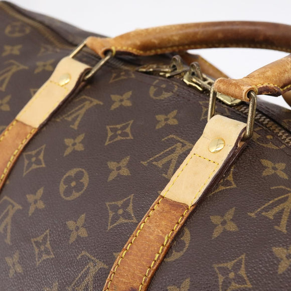 LOUIS VUITTON Monogram Keepall Bandouliere 50 Boston Bag M41416 LV Auth 194207