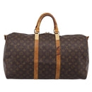 LOUIS VUITTON Monogram Keepall Bandouliere 50 Boston Bag M41416 LV Auth 194207-2
