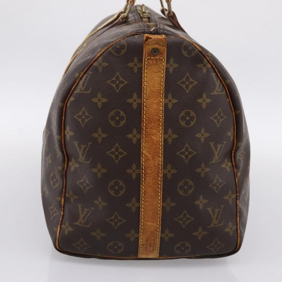LOUIS VUITTON Monogram Keepall Bandouliere 50 Boston Bag M41416 LV Auth 194207