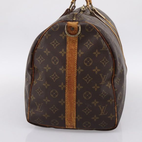 LOUIS VUITTON Monogram Keepall Bandouliere 50 Boston Bag M41416 LV Auth 194207