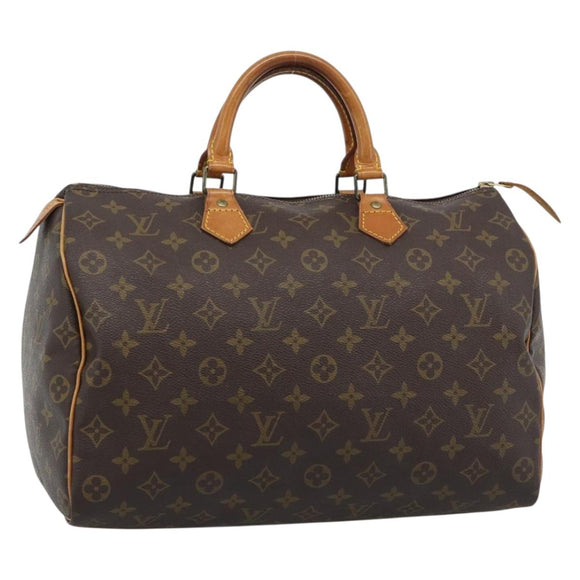 LOUIS VUITTON Monogram Speedy 35 Hand Bag M41524 LV Auth 194208V