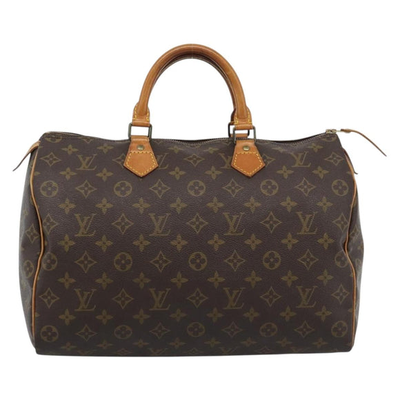 LOUIS VUITTON Monogram Speedy 35 Hand Bag M41524 LV Auth 194208V