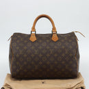 LOUIS VUITTON Monogram Speedy 35 Hand Bag M41524 LV Auth 194208V-12