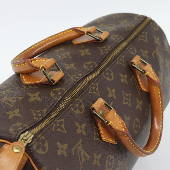 LOUIS VUITTON Monogram Speedy 35 Hand Bag M41524 LV Auth 194208V