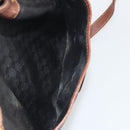 GUCCI Micro GG Shoulder Bag PVC Leather Black Gold Tone Auth 194211-25