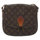 LOUIS VUITTON Monogram Saint Cloud GM Shoulder Bag M51242 LV Auth 194215-13