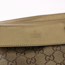 GUCCI GG Crystal Waist Bag Coated Canvas Gold 28566 Auth 194223-18
