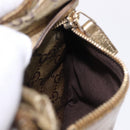 GUCCI GG Crystal Waist Bag Coated Canvas Gold 28566 Auth 194223-21