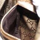 GUCCI GG Crystal Waist Bag Coated Canvas Gold 28566 Auth 194223-22