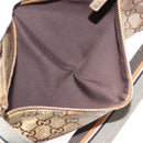 GUCCI GG Crystal Waist Bag Coated Canvas Gold 28566 Auth 194223-24