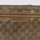 GUCCI GG Crystal Waist Bag Coated Canvas Gold 28566 Auth 194223-3