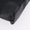 GUCCI GG Canvas Shoulder Bag Black Gold Tone 33900 Auth 194224-9