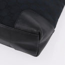 GUCCI GG Canvas Shoulder Bag Black Gold Tone 33900 Auth 194224-14