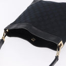 GUCCI GG Canvas Shoulder Bag Black Gold Tone 33900 Auth 194224-6