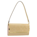 LOUIS VUITTON Monogram Vernis Rossmore MM Beige Poodle M91757 LV Auth 194227A-1