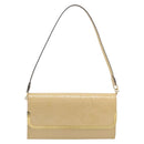 LOUIS VUITTON Monogram Vernis Rossmore MM Beige Poodle M91757 LV Auth 194227A-13