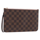 LOUIS VUITTON Damier Ebene Neverfull MM Pouch LV Auth 194228A-1