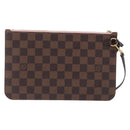 LOUIS VUITTON Damier Ebene Neverfull MM Pouch LV Auth 194228A-2