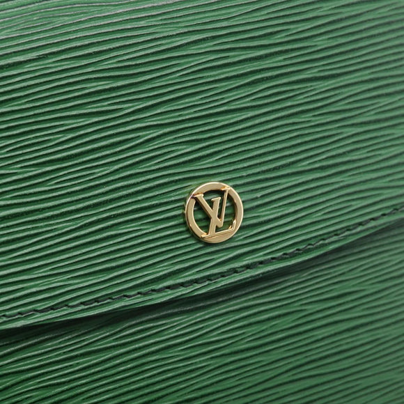 LOUIS VUITTON Epi Montaigne 27 Clutch Bag Green M52654 LV Auth 194230A