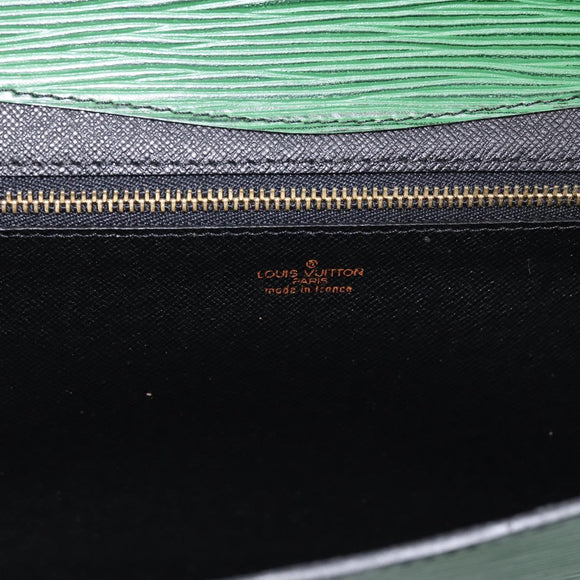 LOUIS VUITTON Epi Montaigne 27 Clutch Bag Green M52654 LV Auth 194230A