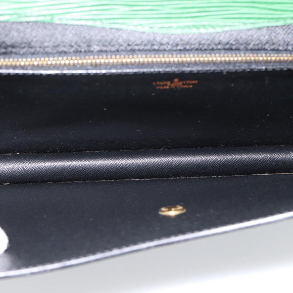 LOUIS VUITTON Epi Montaigne 27 Clutch Bag Green M52654 LV Auth 194230A