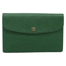 LOUIS VUITTON Epi Montaigne 27 Clutch Bag Green M52654 LV Auth 194230A-13